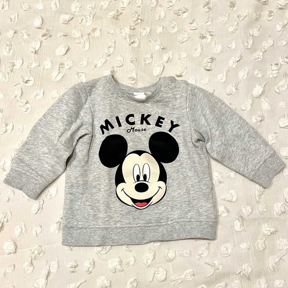 H&M Mickey Mouse Sweatshirt 12-18M